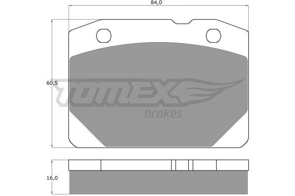 TOMEX BRAKES stabdžių trinkelių rinkinys, diskinis stabdys TX 10-31